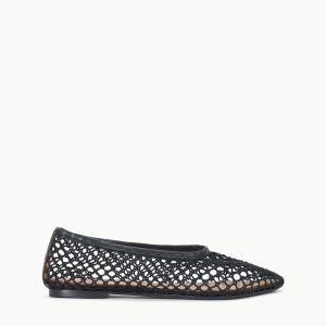 ALBA BALLET FLAT | BLACK NETTING