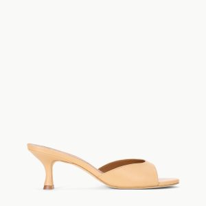 BRIGITTE LEATHER MULE | PORCINI