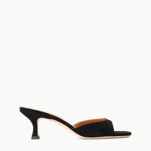BRIGITTE SUEDE MULE | BLACK