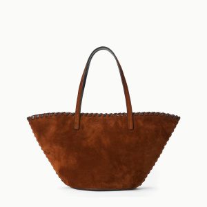 CARO BUCKET BAG | TABAC SUEDE ESPRESSO