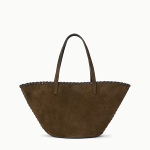 CARO BUCKET BAG | TRUFFLE SUEDE