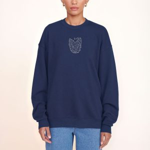 CUSTOM STAUD x C.BONZ OVERSIZED SWEATSHIRT | NAVY