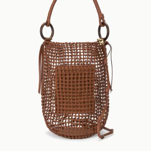 DEL MAR BUCKET BAG | TAN WOVEN