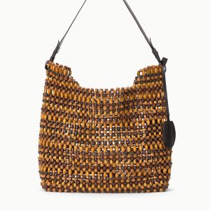 DRIFT SHOULDER BAG | MULTI WOOD BEADS