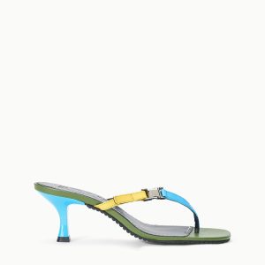 FLYNN KITTEN HEEL | FERN MULTI