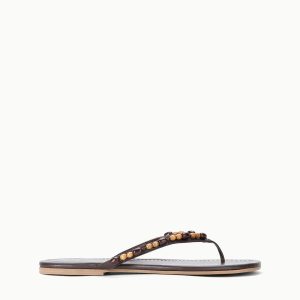 FREJA THONG | WOOD BEADS