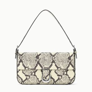 HARLOW BAG | WHITE SNAKE