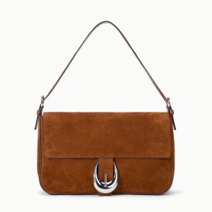 HARLOW MEDIUM BAG | TABAC SUEDE
