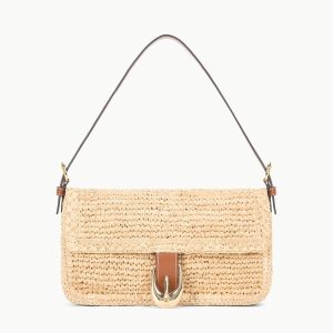 HARLOW RAFFIA BAG | NATURAL TAN