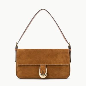 HARLOW BAG | TAN SUEDE