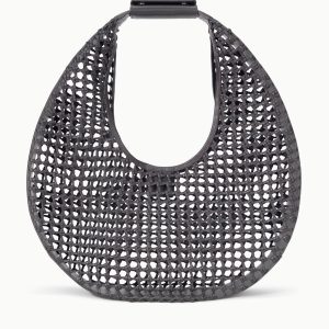 LARGE MOON BAG | ESPRESSO KNOTTED