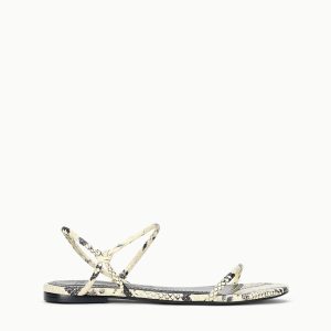 LAUREL SANDAL | WHITE SNAKE