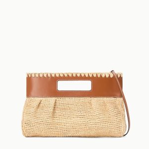 LENA CLUTCH | NATURAL TAN
