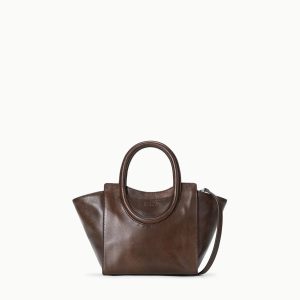 MAUDE MINI TOTE | ESPRESSO DISTRESSED