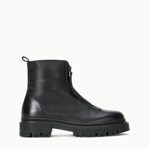 MILES ZIP ANKLE BOOT | BLACK