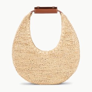 MOON RAFFIA BAG | NATURAL RAFFIA