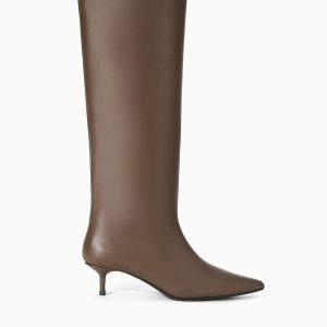 SEBASTIAN KITTEN HEEL BOOT | TRUFFLE