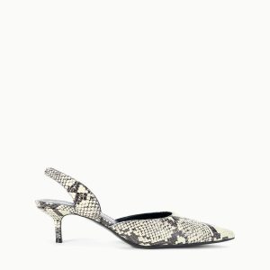 SEBASTIAN SLINGBACK | WHITE SNAKE