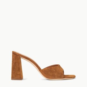 SLOANE HEEL | TAN SUEDE