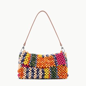 TIMMY SHOULDER BAG | MULTI BAYADERE STRIPE