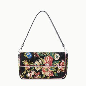 TIMMY SHOULDER BAG | BLACK FLORAL