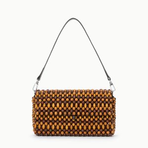 TIMMY SHOULDER BAG | MULTI WOOD BEADS
