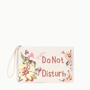 TOMMY BEADED LARGE POUCH | DO NOT DISTURB