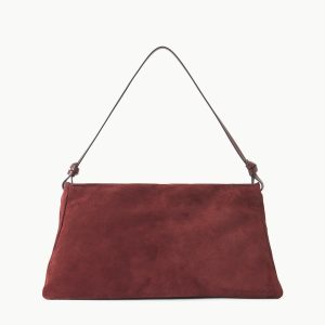 WALLY SHOULDER BAG | MAHOGANY SUEDE
