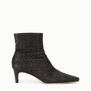 WALLY ANKLE BOOT | ESPRESSO WOVEN LEATHER