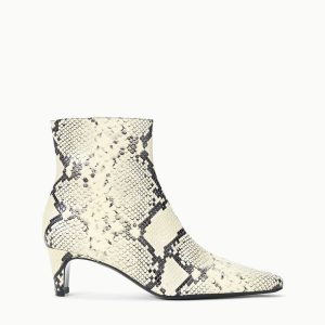WALLY ANKLE BOOT | WHITE SNAKE