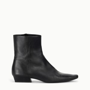 WALLY FLAT ANKLE BOOT | BLACK