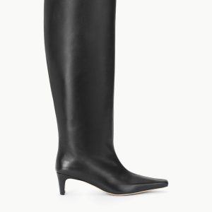 WIDE SHAFT WALLY BOOT | BLACK