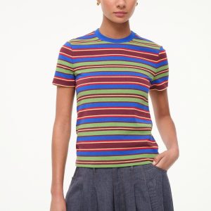 WEEKEND CREW TEE | SPECTRUM STRIPE